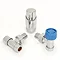 Delta Angled TRV Chrome Thermostatic Radiator Valves  Feature Large Image
