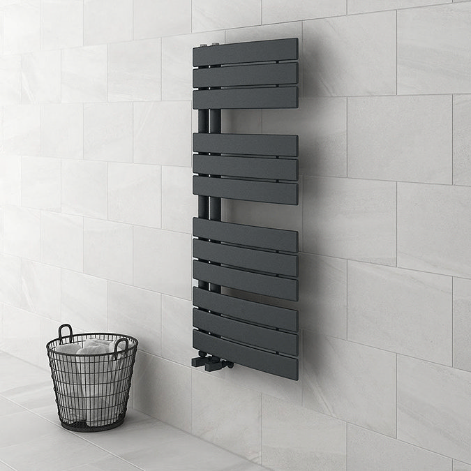 Delta Anthracite Designer Heated Towel Rail 1080 x 550mm