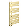 Delta Brushed Brass Designer Heated Towel Rail 1080 x 550mm  Feature Large Image