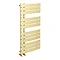 Delta Brushed Brass Designer Heated Towel Rail 1080 x 550mm  Feature Large Image