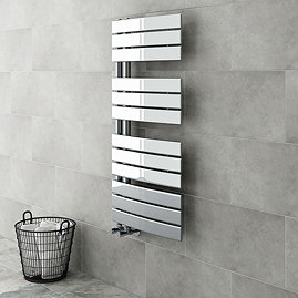 Delta Chrome Designer Heated Towel Rail 1080 x 550mm Large Image