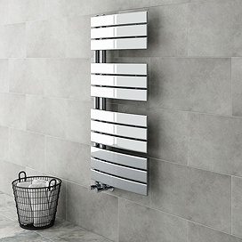 Delta Chrome Designer Heated Towel Rail 1080 x 550mm Large Image