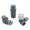 Delta Corner TRV Gunboat Grey Thermostatic Radiator Valves  Standard Large Image