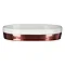 Delta White/Copper Soap Dish Large Image