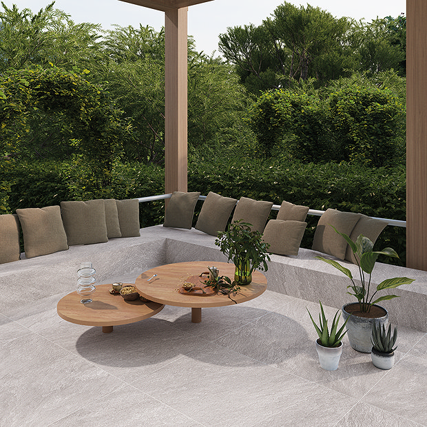 Deltano Outdoor White Wall & Floor Tiles - 600 x 900mm
