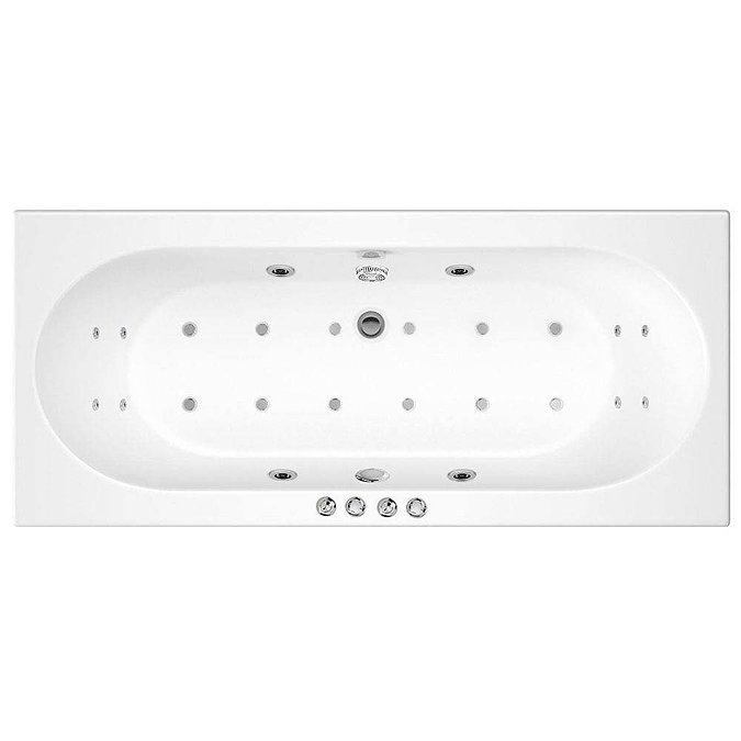 Deluxe Whirlpool Spa 24 Jet Ultimate Round Double Ended Bath (1800 x 800mm)