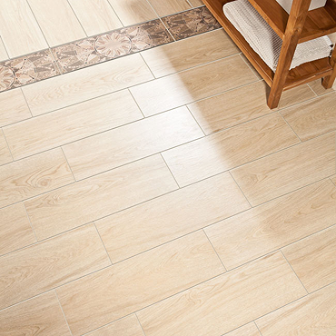 Denton Light Oak Wood Effect Tiles - 200 x 600mm