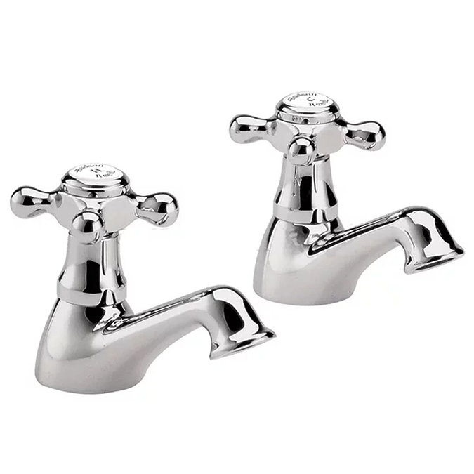 Hudson Reed Jade Crosshead Basin Taps - Chrome - BA301 Large Image