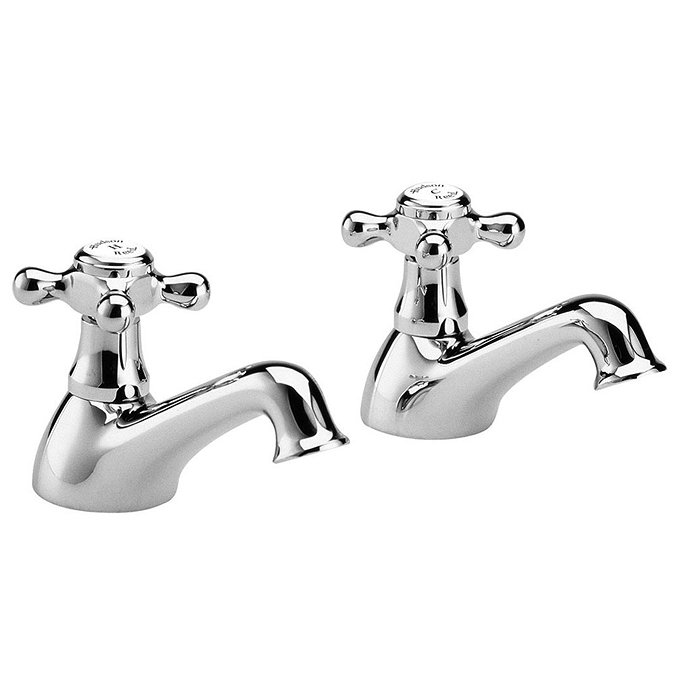 Hudson Reed Jade Crosshead Bath Taps - Chrome - BA302 Large Image