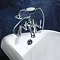 Hudson Reed Jade Lever Bath Shower Mixer with Shower Kit - Chrome - BD304 Profile Large Image