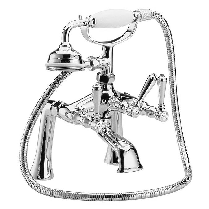 Hudson Reed Jade Lever Bath Shower Mixer with Shower Kit - Chrome - BD304 Large Image