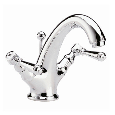 Hudson Reed Jade Lever Mono Basin Mixer with Pop-Up Waste - Chrome - BD305  Profile Large Image