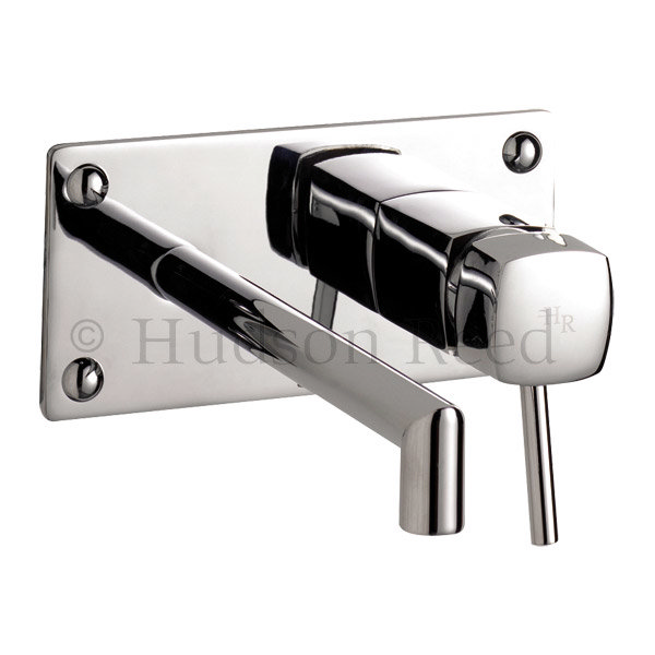 Hudson Reed - Designer Kia Wall Mounted Single Lever Bath Mixer - PT318 Large Image