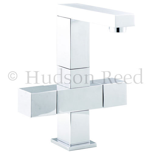 Hudson Reed Kubix Cruciform Mono Basin Mixer w/ Swivel Spout - PA315 Large Image