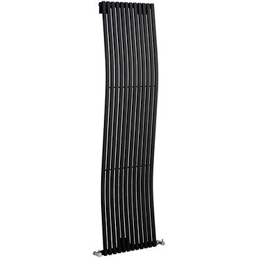 Designer Radiator with Curving Lines 1800 x 460mm - Anthracite - Ex Display Profile Large Image