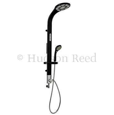 Hudson Reed Soothe Black Shower Kit with Lights - A3316 Profile Large Image