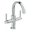 Hudson Reed - Tec Crosshead & Lever Cruciform Cloakroom Basin Mixer with waste - PN355 Profile Large