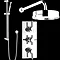 Hudson Reed Tec Pura Plus Valve with Slider Rail Kit & Tec Head Large Image