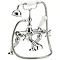 Hudson Reed Topaz Deck Mounted Bath Shower Mixer w/ Shower Kit - Chrome Large Image