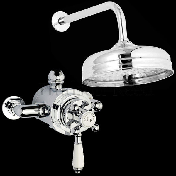 Designer Traditional Exposed Shower Valve with Fixed Head Large Image