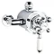Hudson Reed Traditional Exposed Dual Shower Valve w/ Grand Rigid Riser - Chrome Feature Large Image