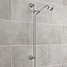 Hudson Reed Traditional Dual Exposed Thermostatic Shower Valve + Slider Rail Kit  Profile Large Imag