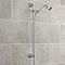 Hudson Reed Traditional Twin Concealed Thermostatic Shower Valve + Slide Rail Kit  Profile Large Image