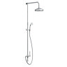 Traditional Twin Exposed Shower Package with Valve + Victorian Grand Rigid Riser Kit