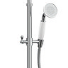Traditional Twin Exposed Shower Package with Valve + Victorian Grand Rigid Riser Kit