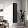 Designer Urban 1600 x 392mm Smart WiFi Aluminium Electric Radiator – 1000W Matt Black