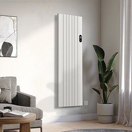 Designer Urban 1600 x 503mm Smart WiFi Aluminium Electric Radiator - 1500W White