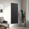 Designer Urban 1600 x 614mm Smart WiFi Aluminium Electric Radiator - 2000W Matt Black