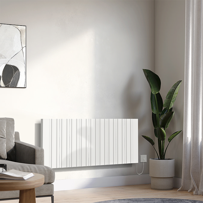 Designer Urban 500 x 1167mm Smart WiFi Aluminium Electric Radiator - 2000W White