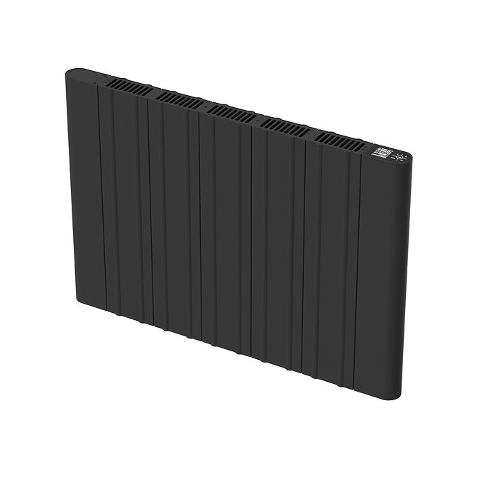Designer Urban 500 x 724mm Smart WiFi Aluminium Electric Radiator - 1000W Matt Black