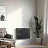 Designer Urban 500 x 724mm Smart WiFi Aluminium Electric Radiator - 1000W Matt Black