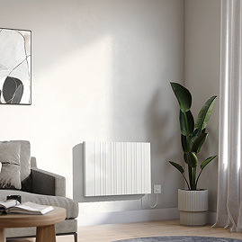 Designer Urban 500 x 724mm Smart WiFi Aluminium Electric Radiator - 1000W White