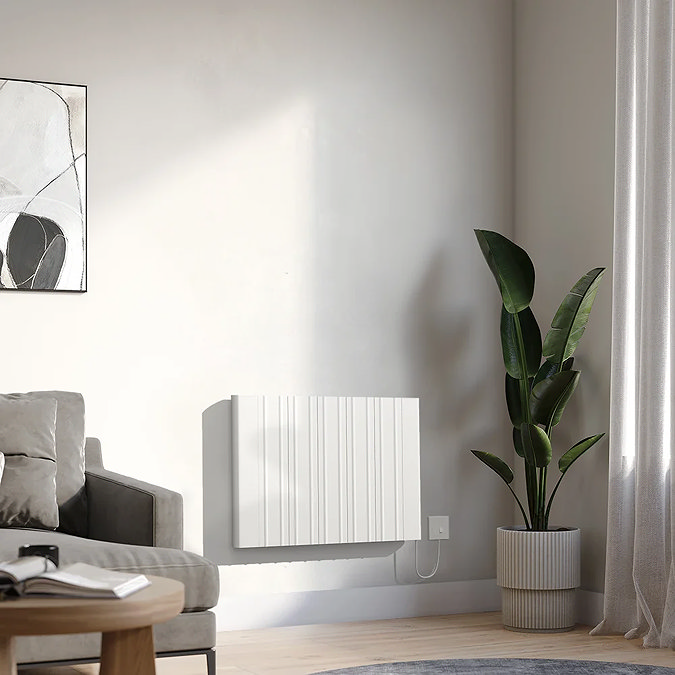 Designer Urban 500 x 724mm Smart WiFi Aluminium Electric Radiator - 1000W White