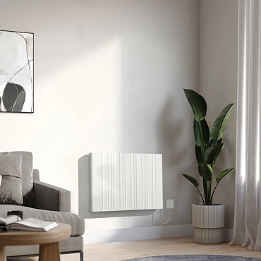Designer Urban 500 x 724mm Smart WiFi Aluminium Electric Radiator - 1000W White