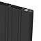 Designer Urban 500 x 946mm Smart WiFi Aluminium Electric Radiator - 1500W Matt Black