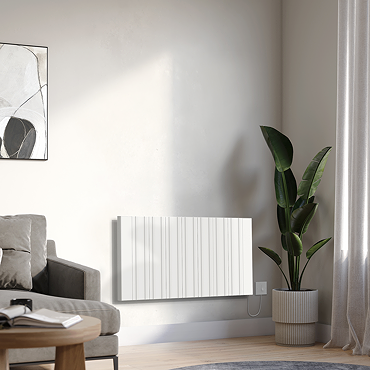 Designer Urban 500 x 946mm Smart WiFi Aluminium Electric Radiator - 1500W White