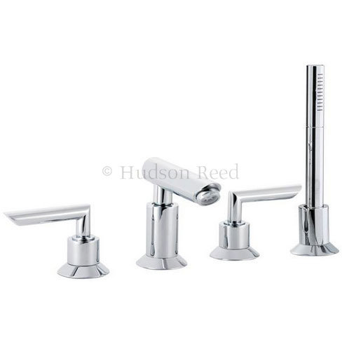 Hudson Reed Designer Xeta 4 Tap Hole Bath Mixer - PW304 Large Image