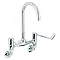 Deva 6" Wall Mounted Lever Bridge Sink Mixer - DLV305WM Large Image