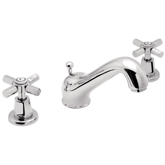 Deva - Artesian Deck Mounted 3 Hole Basin Mixer - Chrome - ASN111 Large Image