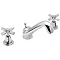 Deva - Artesian Deck Mounted 3 Hole Basin Mixer - Chrome - ASN111 Large Image