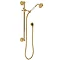 Deva Concealed Full Shower Kit with Period Design Shower Head - Gold Large Image