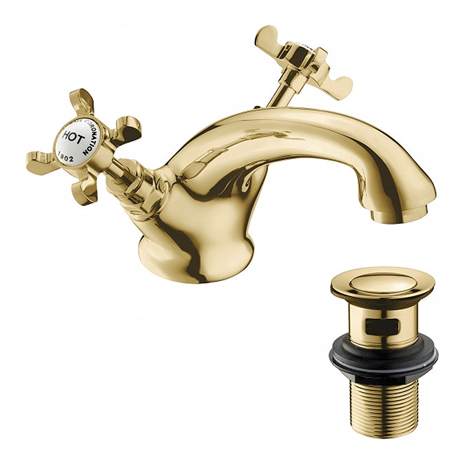 Deva Coronation Mono Basin Mixer Tap with Waste - Gold
CR24/501