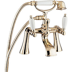 Deva Georgian Bath Shower Mixer - Gold Large Image