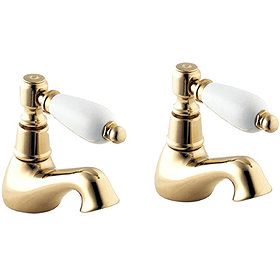 Deva Georgian Bath Taps - Gold Large Image