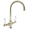 Deva Georgian Mono Kitchen Sink Mixer with Swivel Spout - Gold - SM056/501 Large Image