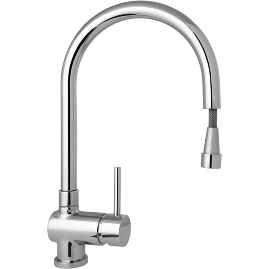 Deva - Stick Mono Kitchen Sink Mixer with Pull Out Rinser - STICK104 at ...